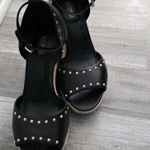 Michael Kors Black Studded Women's Sandals